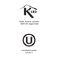 Kosher certification logos for KLBD and Circle U on a white background
