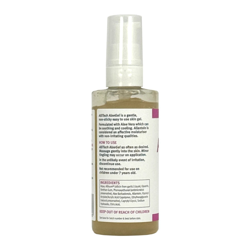 AlliTech AloeGel 100ml bottle with label on a white background