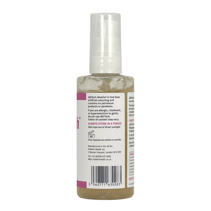 AlliTech AloeGel 100ml bottle with label on a white background