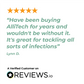 Five-star review for AlliTech 450 Pro on Reviews.io with a customer quote and verified badge.