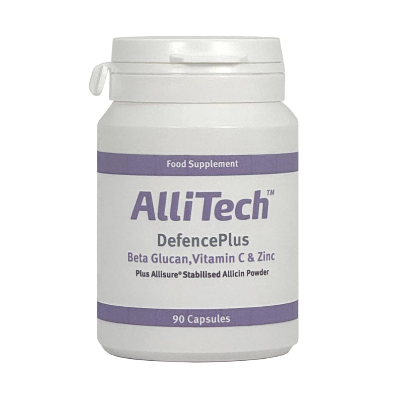 AlliTech Defence Plus supplement bottle on a white background