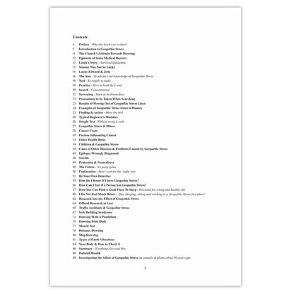 Table of contents page from 'Are You Sleeping In A Safe Place?' by Rolf Gordon with a white background.