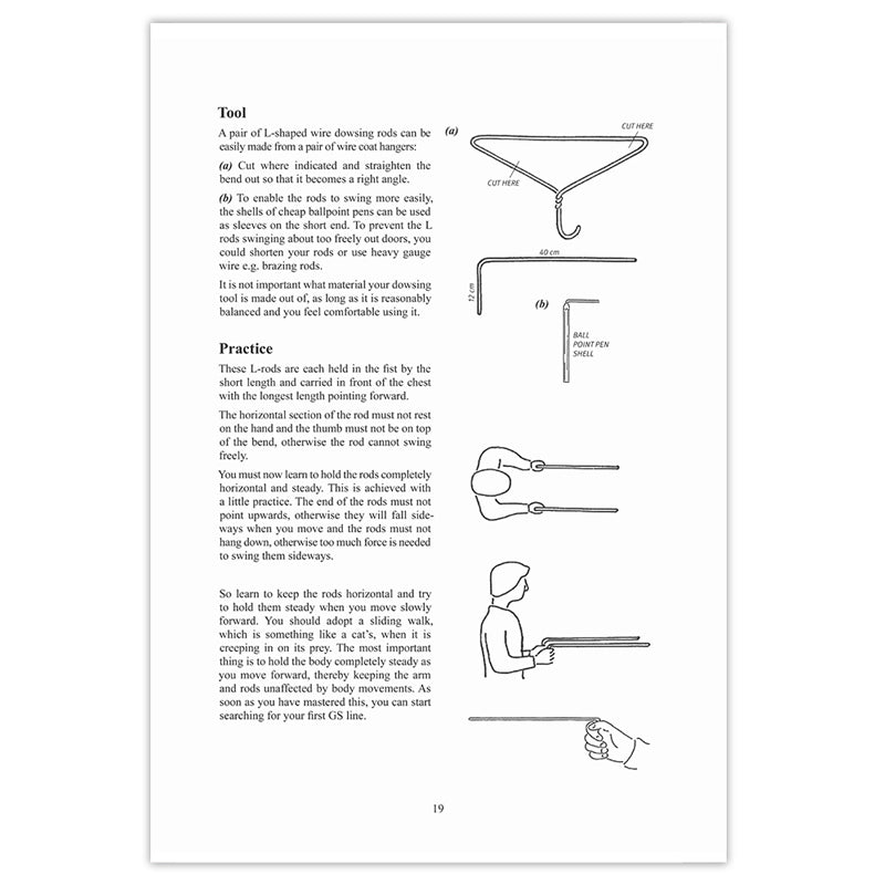 Page from 'Are You Sleeping In A Safe Place' by Rolf Gordon book or manual on dowsing, featuring text and illustrations.