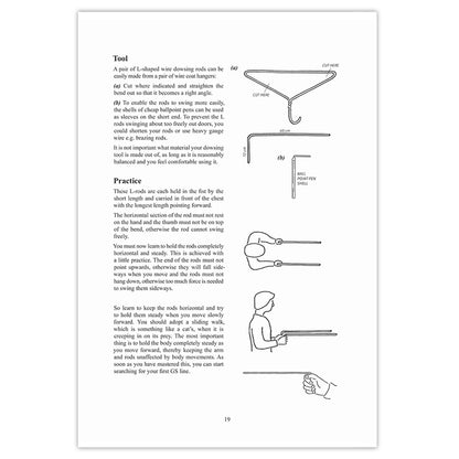 Page from 'Are You Sleeping In A Safe Place' by Rolf Gordon book or manual on dowsing, featuring text and illustrations.
