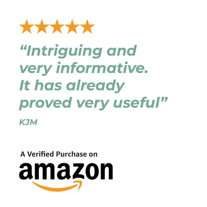 Five-star rating for 'Are You Sleeping in a Safe Place' by Rolf Gordon with a review text and Amazon logo on a white background