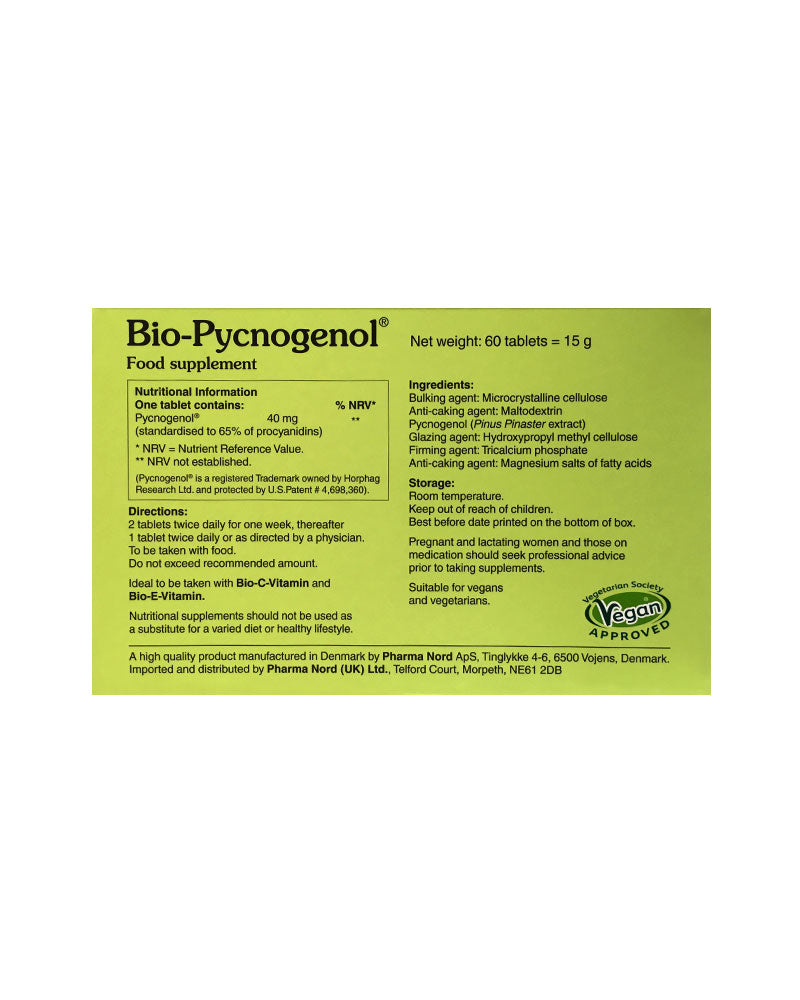 Bio-Pycnogenol 60 Tablets x 40 mg