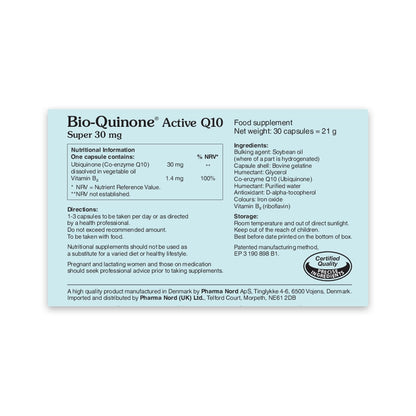 Bio-Quinone Q10 Super 60 Capsules x 30mg