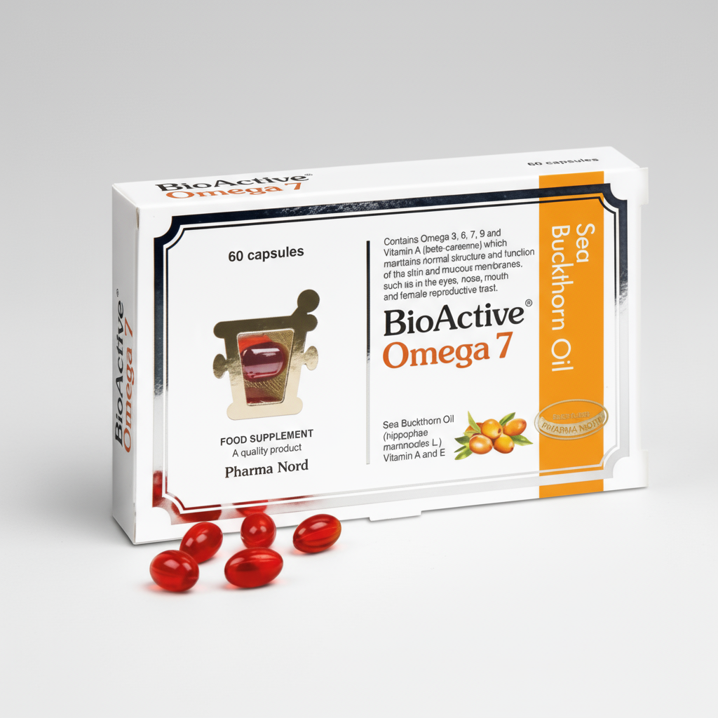 BioActive Omega 7 Omega 7 Sea Buckthorn Oil 60 Capsules from Dulwich Health