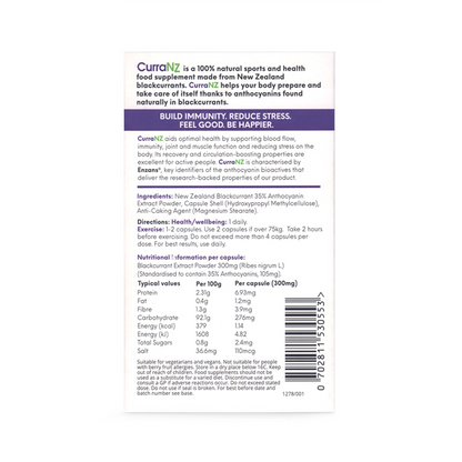 CurraNZ Blackcurrant Extract 30 Capsules