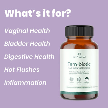 Dr O'Connell Fem-Biotic 60 Capsules