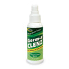 Green Germ-a-CLENZ 120ml antimicrobial spray bottle on a white background
