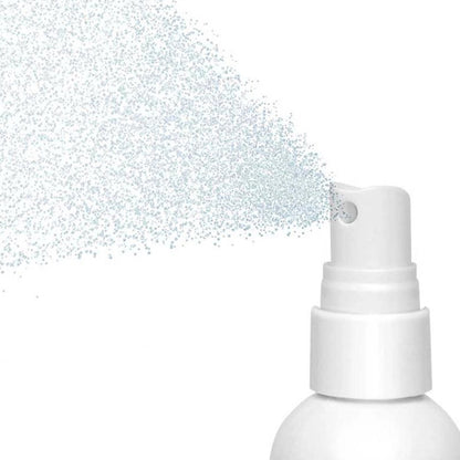 Germ-a-CLENZ spray bottle releasing a mist on a white background