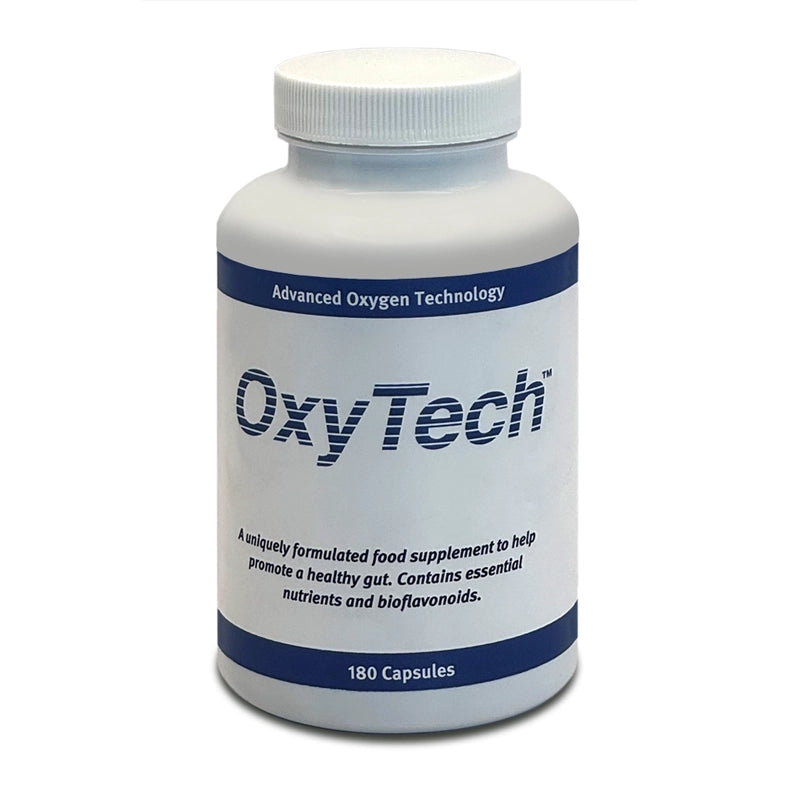 OxyTech 180 Capsules supplement bottle on a white background