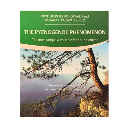 Book cover of 'The Pycnogenol Phenomenon' with a scenic background