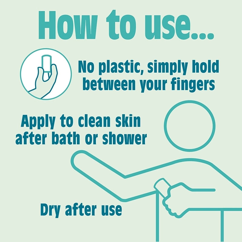 Instructions for using Salt of the Earth without plastic packaging on a light green background