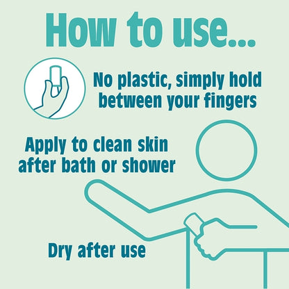 Instructions for using Salt of the Earth without plastic packaging on a light green background