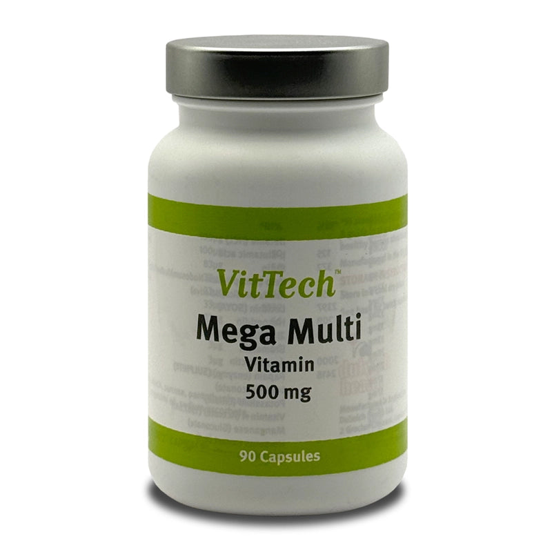 VitTech Mega Multi Vitamin bottle on a white background