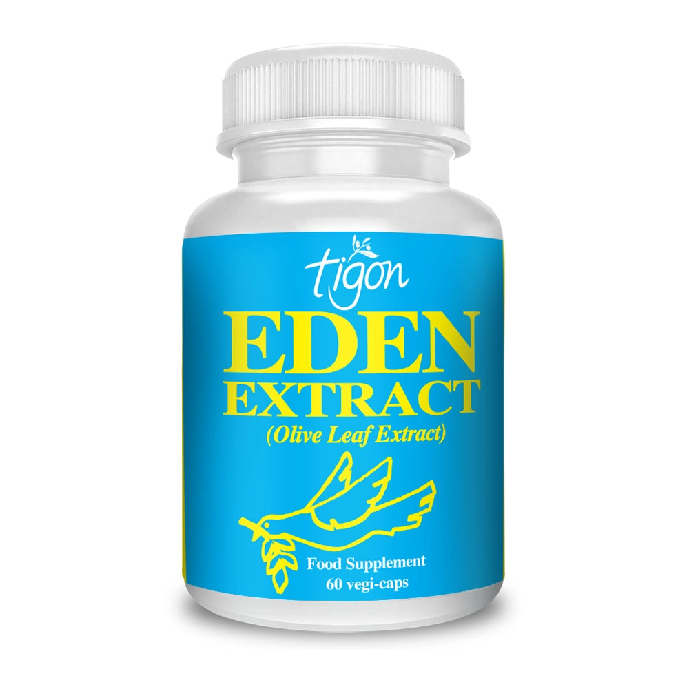 Tigon Eden Extract supplement bottle on a white background