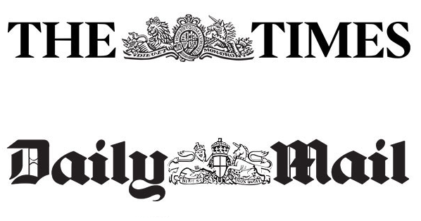 The Times + Daily Mail Logos