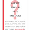 Are You Sleeping In A Safe Place by Rolf Gordon - Digital Version