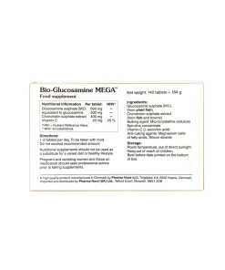 bio-Glucosamine Mega 140 Capsules from Dulwich Health